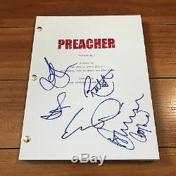 PREACHER SIGNED PILOT SCRIPT BY 5 CAST DOMINIC COOPER RUTH NEGGA with PROOF