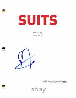 Patrick J Adams Signed Autograph Suits Full Pilot Script Stud Mike Ross