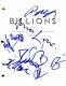 Paul Giamatti + 7 Full Cast Signed Autograph Billions Full Pilot Script