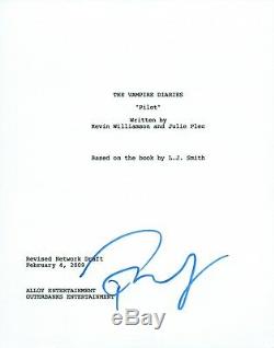 Paul Wesley Signed Autographed THE VAMPIRE DIARIES Pilot Script COA VD