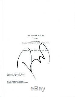 Paul Wesley Signed Autographed THE VAMPIRE DIARIES Pilot Script COA VD