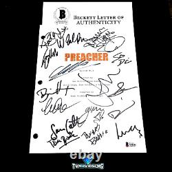 Preacher Signed Pilot Script By 16 Cast Dominic Cooper Ruth Negga Beckett Coa