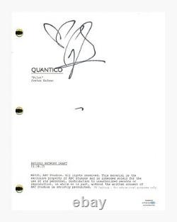 Priyanka Chopra Signed Autographed Quantico Pilot Script Screenplay ACOA COA