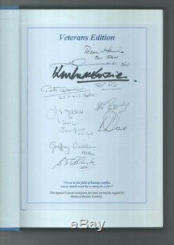 RAF 1940 Spitfire pilot book Stapme signed by 11 Battle of Britain veterans