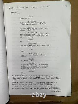 RARE! Screen Used 3x Signed Alias Complete Pilot Script (Garner, Vartan, Garber)