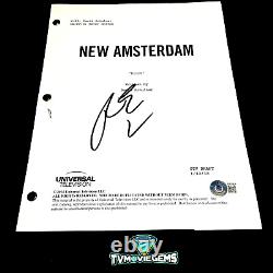 RYAN EGGOLD SIGNED NEW AMSTERDAM FULL PAGE PILOT SCRIPT with BECKETT BAS COA