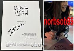 Rachel Brosnahan Signed The Marvelous Mrs. Maisel Pilot Script Exact Video Proof