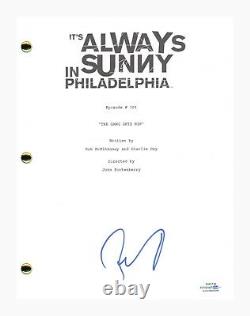 Rob McElhenney Signed It's Always Sunny in Philadelphia Pilot Script ACOA COA