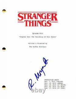 Rob Morgan Signed Autograph Stranger Things Pilot Script Millie Bobby Brown