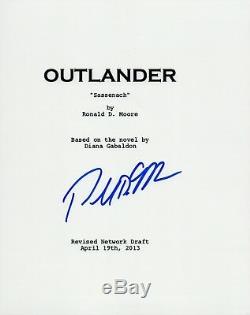 Ronald D. Moore Signed Autographed OUTLANDER Pilot Episode Script COA VD