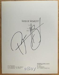 Ryan Hurst Signed Sons Of Anarchy Full 64 Page Pilot Script