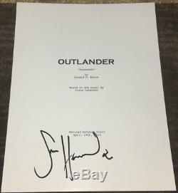 SAM HEUGHAN SIGNED AUTOGRAPH OUTLANDER FULL 61 PAGES PILOT SCRIPT withEXACT PROOF