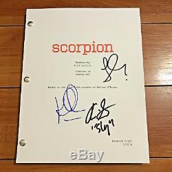 SCORPION SIGNED FULL PILOT SCRIPT BY 3 CAST KATHARINE MCPHEE JADYN WONG withPROOF