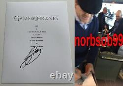 SEAN BEAN SIGNED AUTOGRAPH GAME OF THRONES FULL PILOT SCRIPT withPROOF BECKETT COA