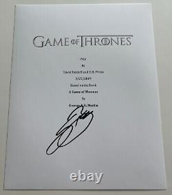 SEAN BEAN SIGNED AUTOGRAPH GAME OF THRONES FULL PILOT SCRIPT withPROOF BECKETT COA