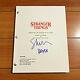 SHANNON PURSER SIGNED STRANGER THINGS PILOT SCRIPT w CHARACTER NAME BARB PROOF
