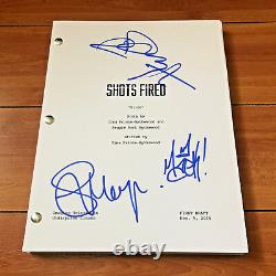 SHOTS FIRED SIGNED FULL PILOT SCRIPT BY 3 CAST with EXACT PROOF RICHARD DREYFUSS +