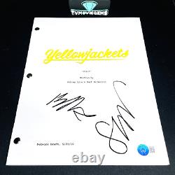 SOPHIE NELISSE & BART NICKERSON SIGNED YELLOWJACKETS PILOT SCRIPT with BECKETT COA