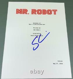 Sam Esmail Signed Autograph Mr. Robot Very Rare Pilot Episode Script Coa