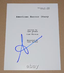 Sarah Paulson Signed Autographed American Horror Story Pilot Episode Script COA