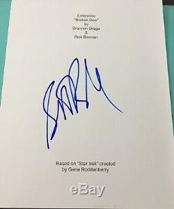 Scott Bakula Signed Autograph Rare Star Trek Enterprise Pilot Show Script Coa