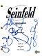 Seinfeld Cast Signed Autograph Pilot Script Jerry Julia Jason Larry Beckett COA