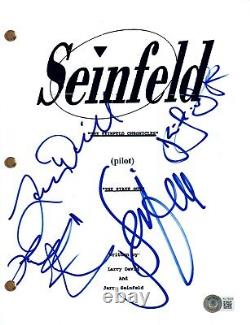 Seinfeld Cast Signed Pilot Script Screenplay Jerry Julia Jason Larry David BAS