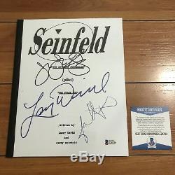 Seinfeld Signed Full Pilot Script By 3 Larry David Julia L-dreyfus Beckett Coa