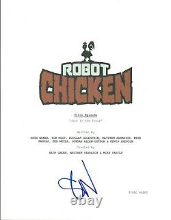 Seth Green Signed Autographed ROBOT CHICKEN Pilot Episode Script COA VD