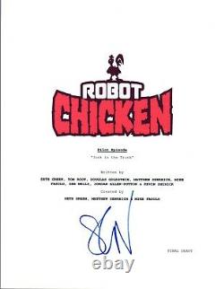 Seth Green Signed Autographed ROBOT CHICKEN Pilot Episode Script COA VD