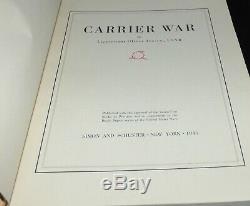 Signed 15 Hellcat Fighter Pilots CARRIER WAR Book By Oliver Jensen Hardcover