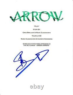 Stephen Amell Cw Arrow Signed Full Pilot Show Script Authentic Autograph Coa