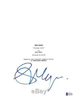 Stephen Moyer Signed True Blood Pilot Script Beckett Bas Autograph Auto