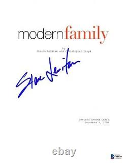 Steve Levitan Signed Modern Family Pilot Script Beckett Bas Autograph Auto