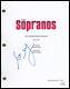 Steve Schirripa The Sopranos AUTOGRAPH Signed'Bobby' Pilot Episode Script