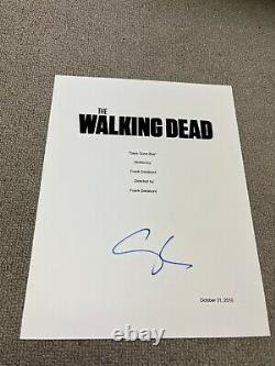 Steven Yeun Signed Autographed The Walking Dead Pilot TV Script Cover Sheet