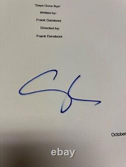 Steven Yeun Signed Autographed The Walking Dead Pilot TV Script Cover Sheet