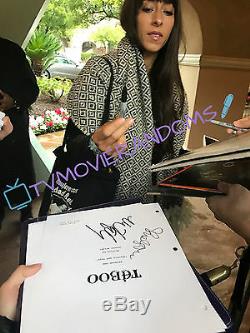 TABOO SIGNED FULL PILOT EPISODE SCRIPT BY 3 CAST withPROOF PHOTOS OONA CHAPLIN