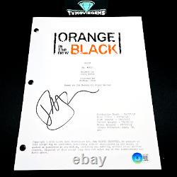 TAYLOR SCHILLING SIGNED ORANGE IS THE NEW BLACK PILOT SCRIPT with BECKETT BAS COA