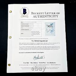 THE 100 SIGNED PILOT SCRIPT BY 5 CAST MEMBERS Marie Avgeropoulos with BECKETT COA