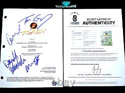 THE FLASH SIGNED PILOT SCRIPT BY 4 CAST MEMBERS TOM CAVANAUGH with BECKETT COA
