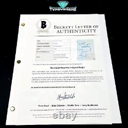 THE GOOD PLACE SIGNED PILOT SCRIPT BY 4 CAST D'ARCY CARDEN with BECKETT COA