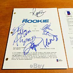 THE ROOKIE SIGNED FULL PILOT SCRIPT BY 6 CAST NATHAN FILLION with BECKETT BAS COA