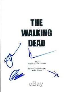 THE WALKING DEAD Cast Signed Autographed Pilot Script Norman Reedus +3 COA VD