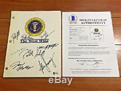 THE WEST WING SIGNED PILOT SCRIPT BY 8 CAST MEMBERS with BECKETT BAS COA