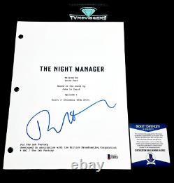 TOM HIDDLESTON SIGNED THE NIGHT MANAGER FULL PILOT SCRIPT with BECKETT BAS COA