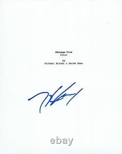 Taylor Kinney Signed Autographed CHICAGO FIRE Pilot Episode Script COA VD