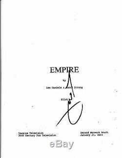 Terrence Howard Signed Empire Pilot Episode Script 64 Page Autograph Coa Fox