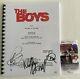 The Boys Pilot Episode Full Script Cast Signed X3 Autographed Jack Quaid JSA COA