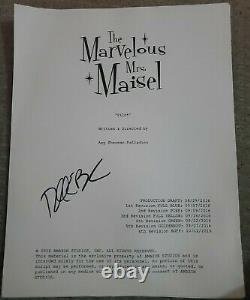 The Marvelous Mrs. Maisel Signed Script Rachel Brosnahan Pilot Mrs